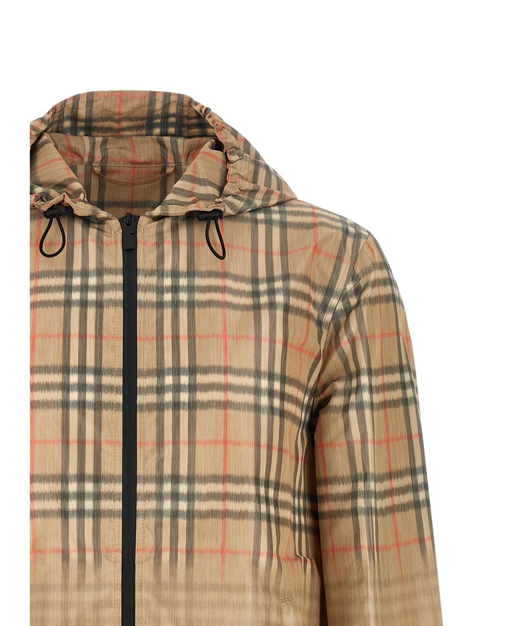 BURBERRY Бежевая вискозная куртка, фото 3