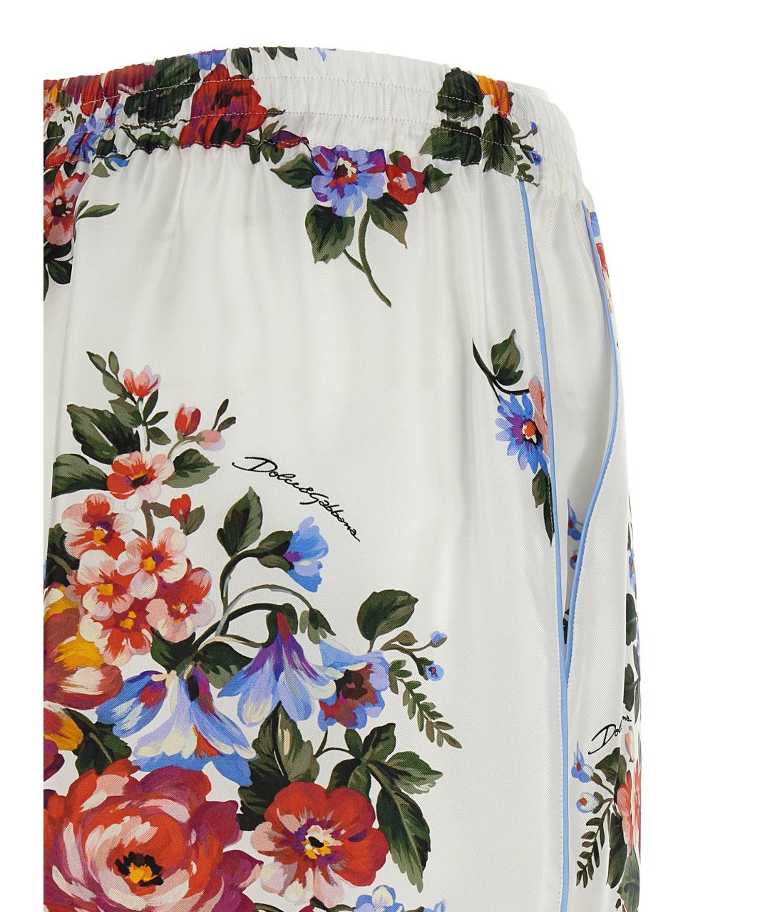 DOLCE&GABBANA Мульти шелковые шорты, фото 4