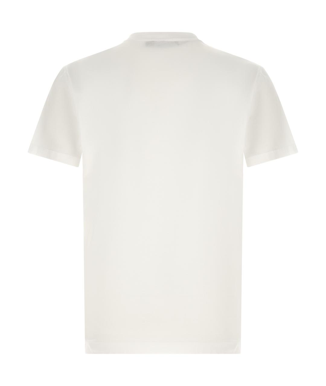 DOLCE&GABBANA Белая хлопковая футболка, фото 2