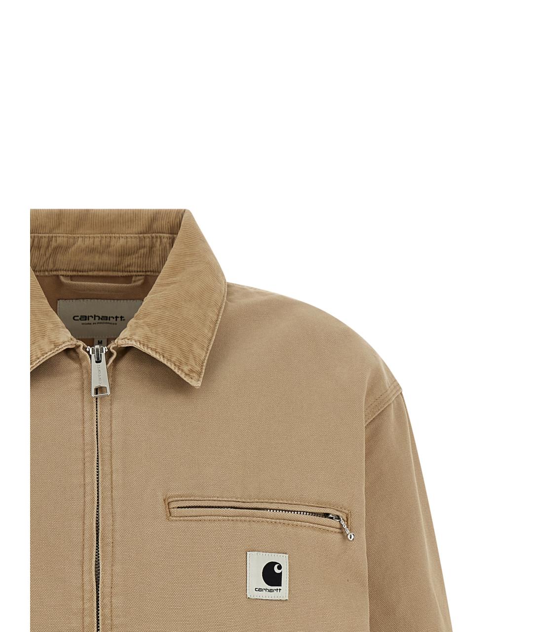 CARHARTT WIP Бежевая хлопковая куртка, фото 3