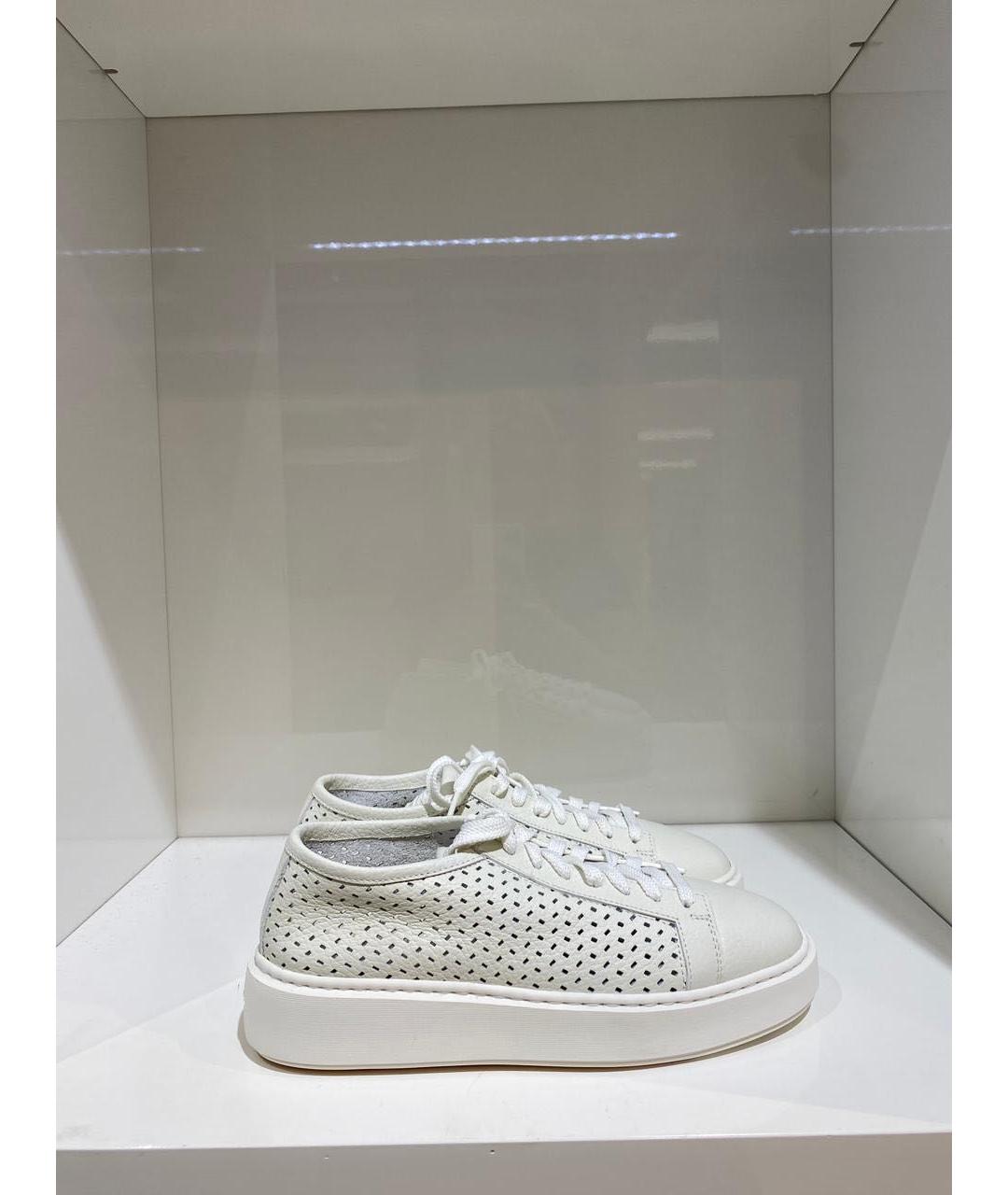 SANTONI Белые кеды, фото 2