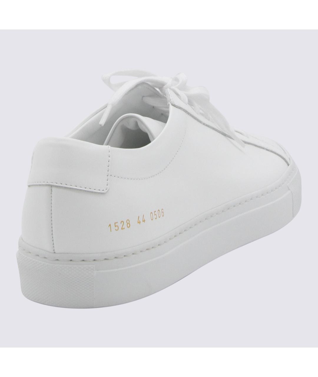 COMMON PROJECTS Белые кожаные низкие кроссовки / кеды, фото 2