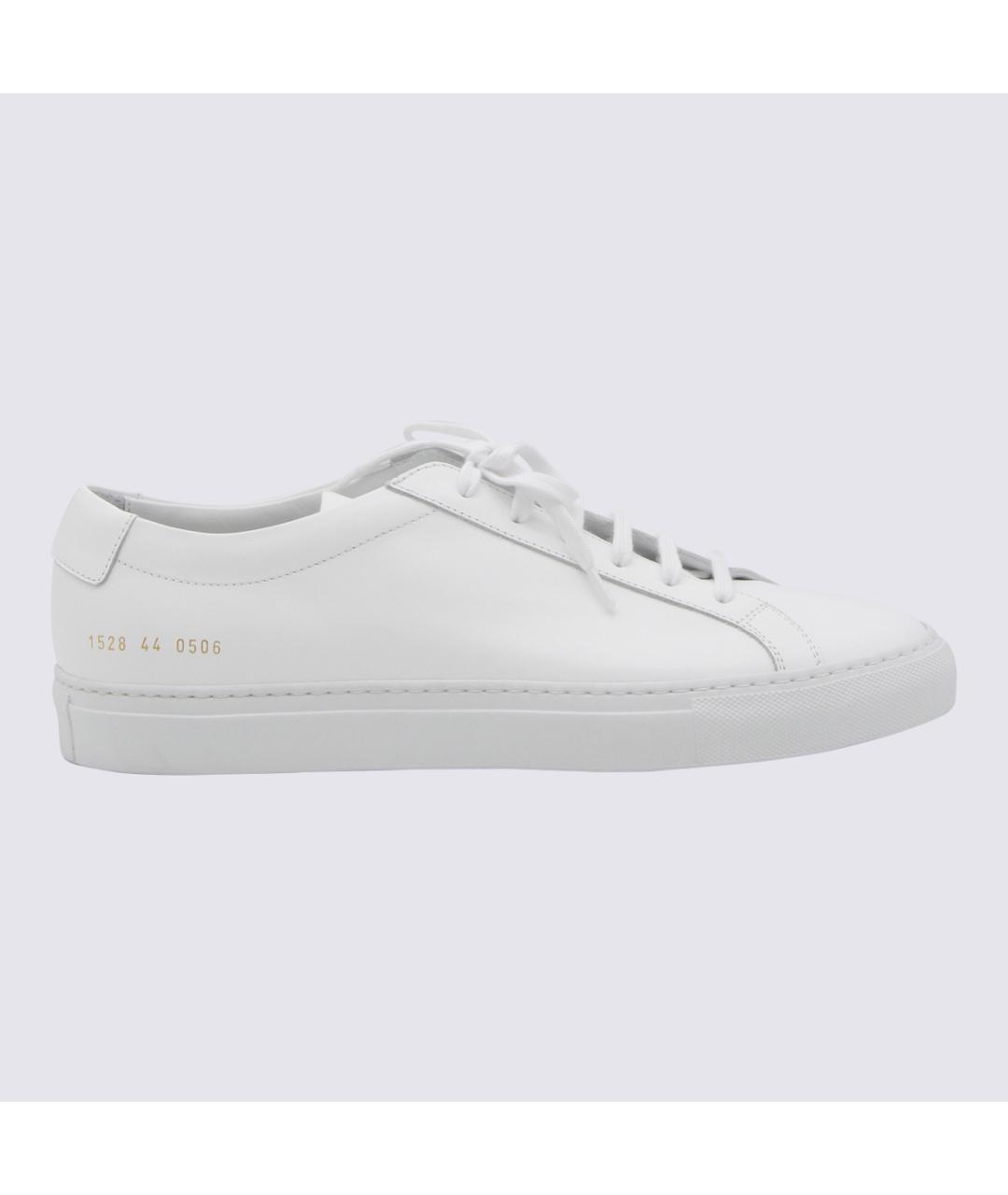 COMMON PROJECTS Белые кожаные низкие кроссовки / кеды, фото 3