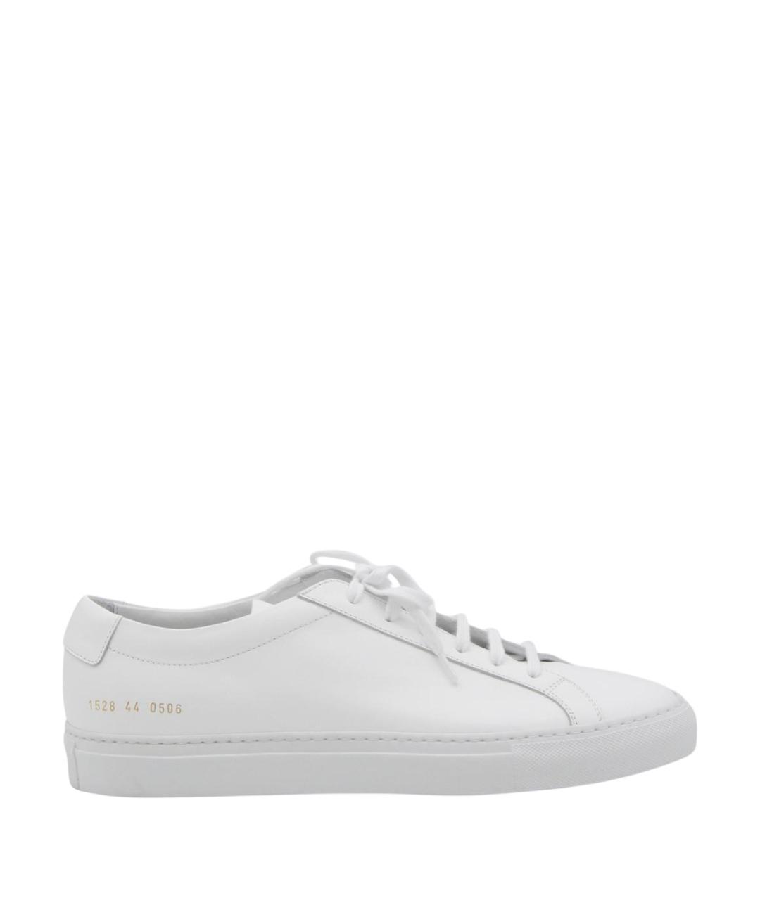 COMMON PROJECTS Белые кожаные низкие кроссовки / кеды, фото 1