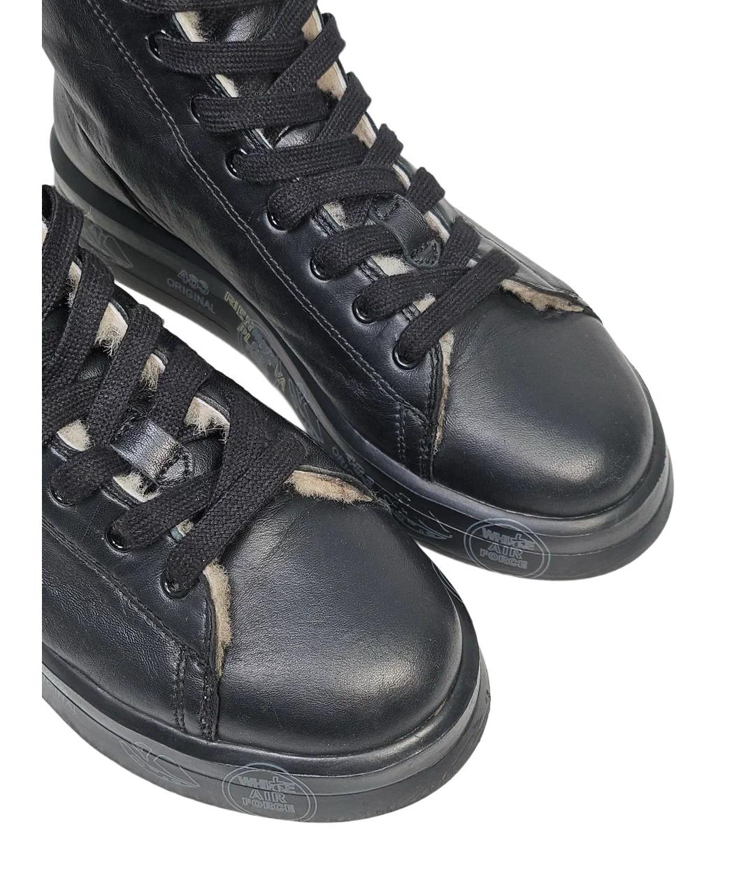 PREMIATA Черные кожаные ботинки, фото 6