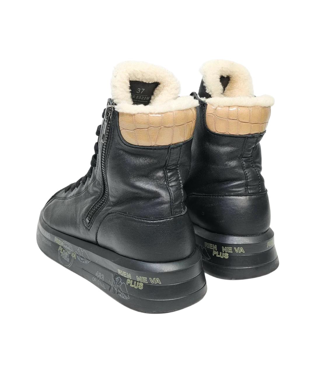 PREMIATA Черные кожаные ботинки, фото 5