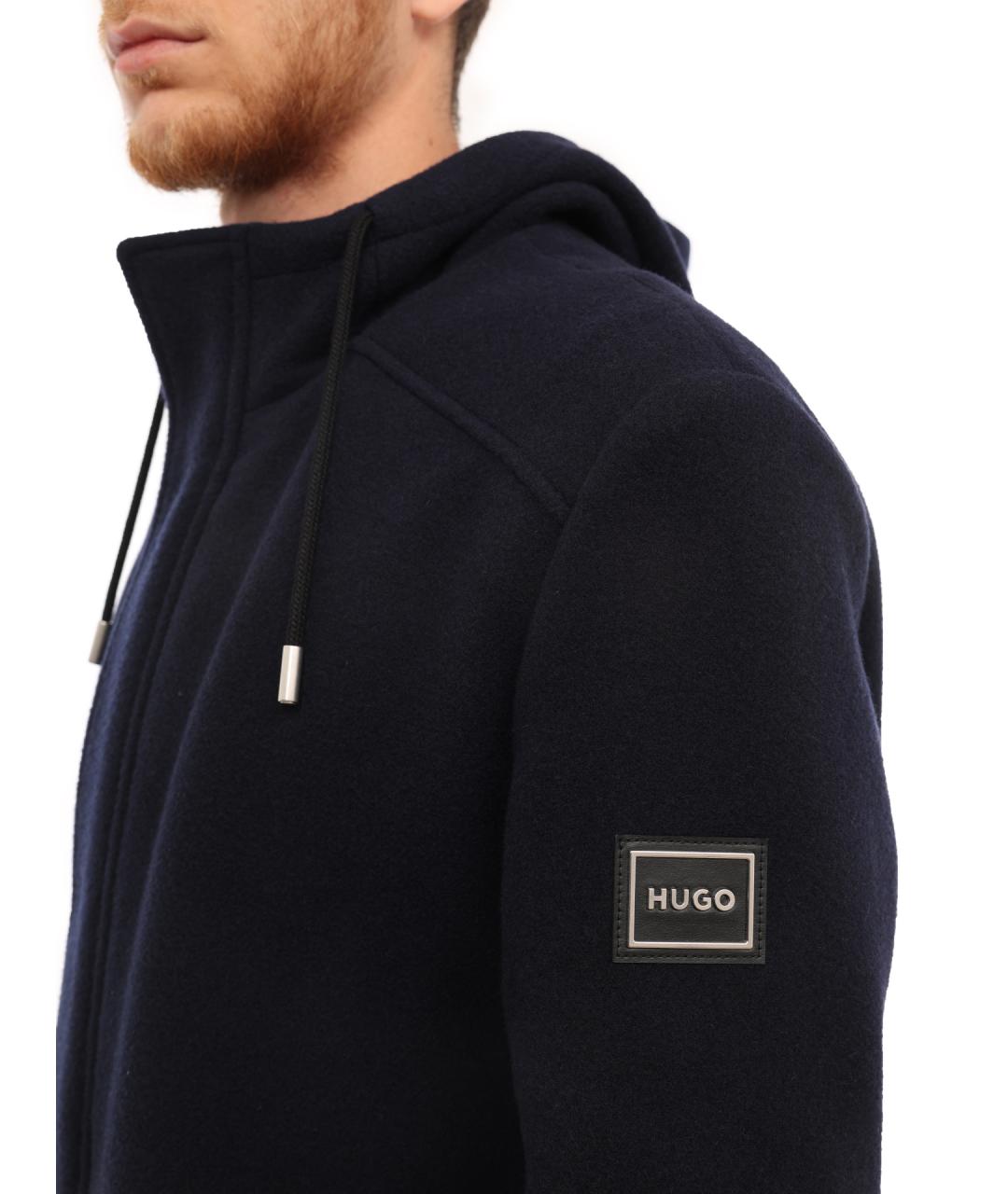 HUGO Синее пальто, фото 4