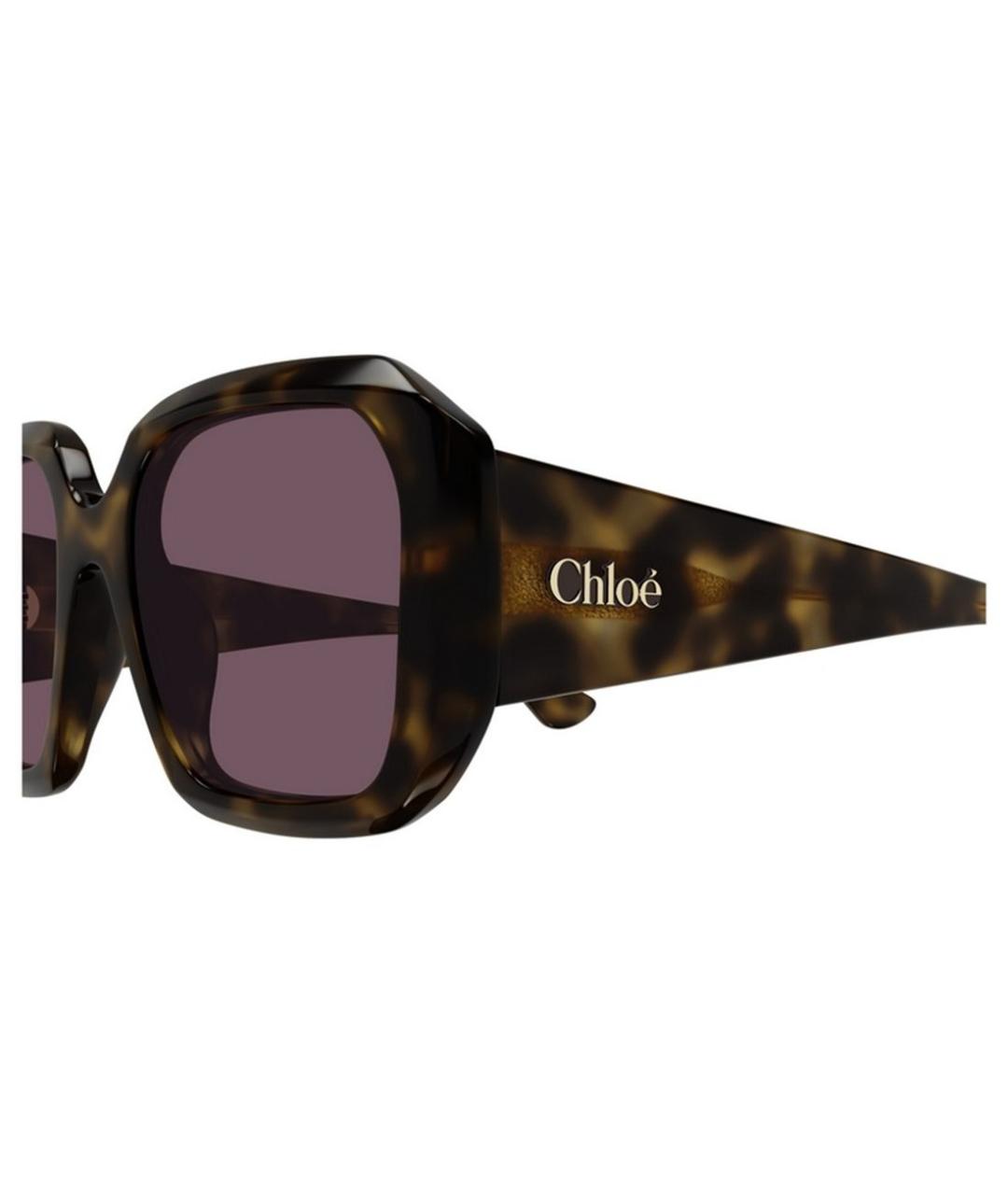CHLOE Коричневые солнцезащитные очки, фото 3