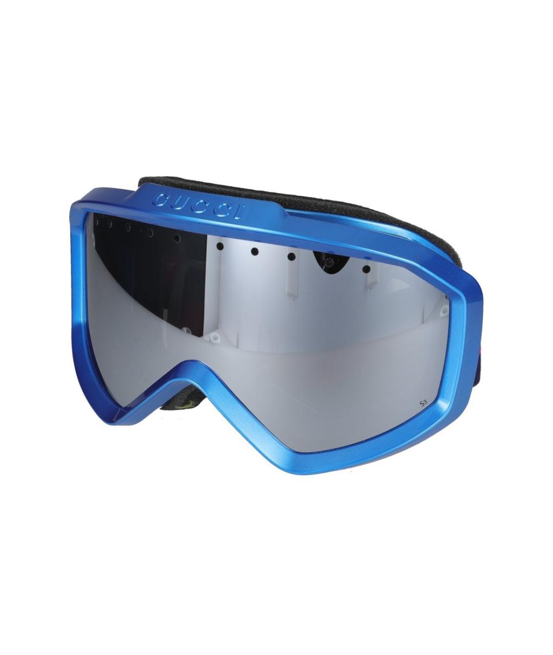 GUCCI Синие пластиковые солнцезащитные очки, фото 2