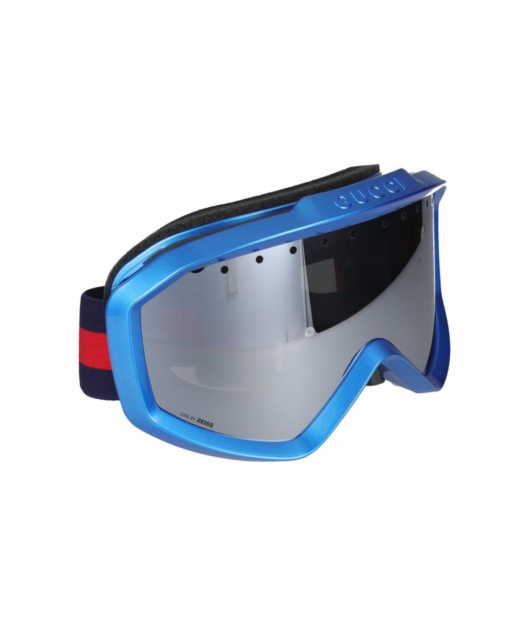 GUCCI Синие пластиковые солнцезащитные очки, фото 4