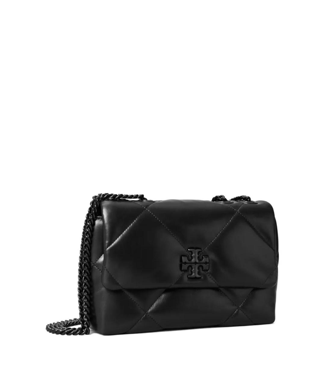 TORY BURCH Черная кожаная сумка через плечо, фото 3