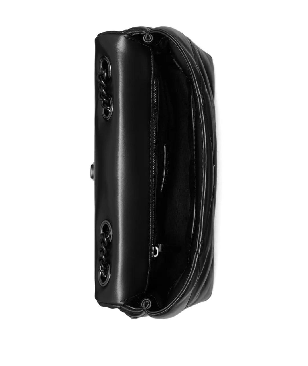 TORY BURCH Черная кожаная сумка через плечо, фото 5