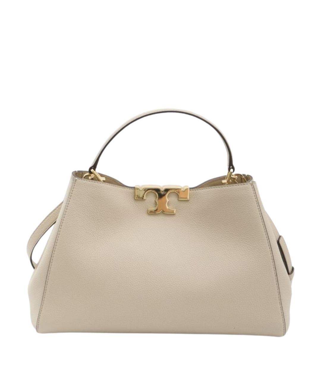 TORY BURCH Бежевая кожаная сумка тоут, фото 1