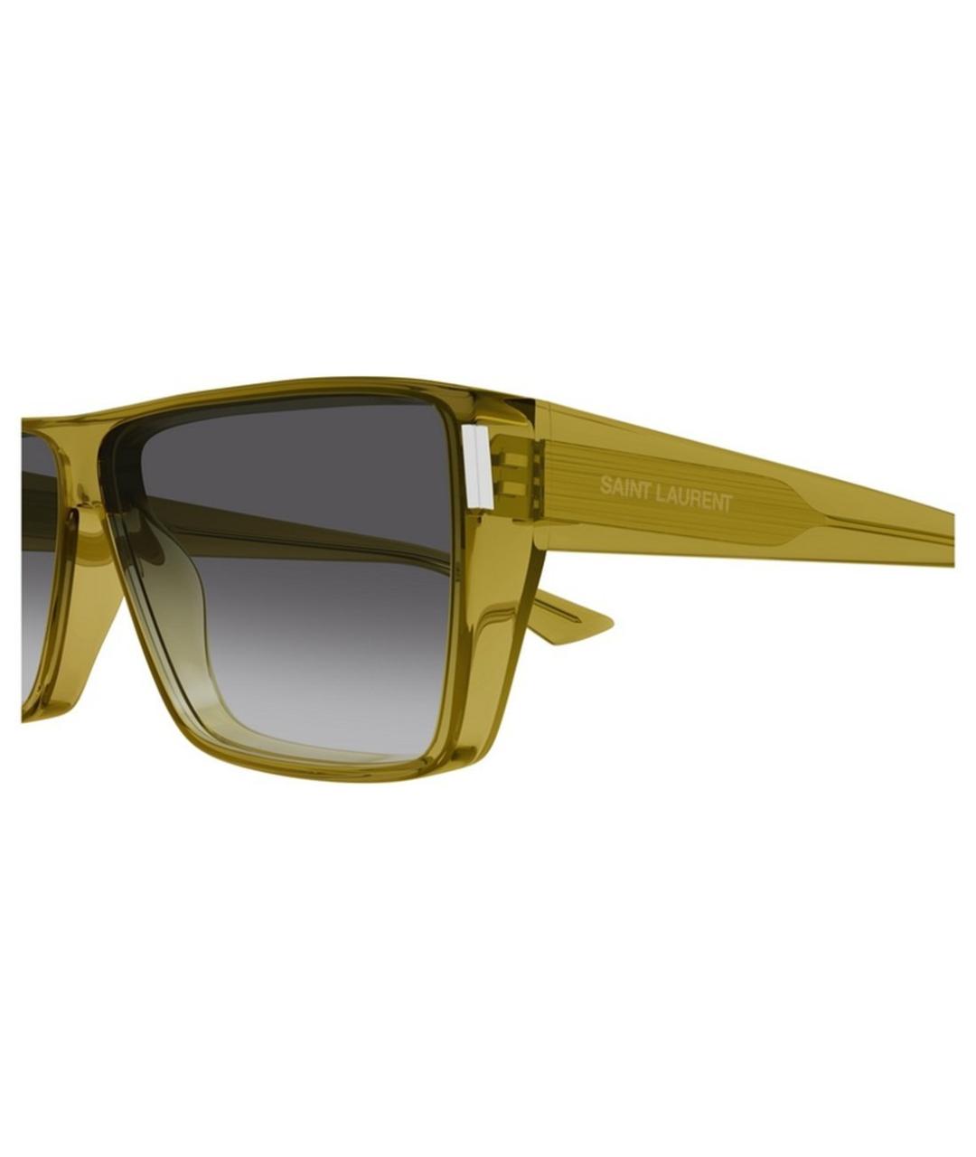 SAINT LAURENT Желтые солнцезащитные очки, фото 3