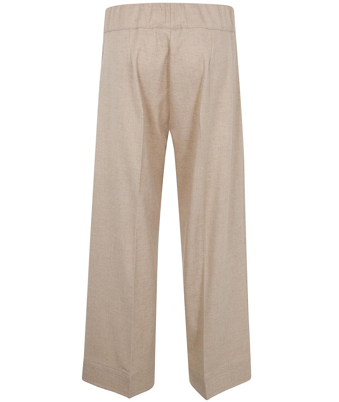 D.EXTERIOR Бежевые полиэстеровые прямые брюки, фото 2