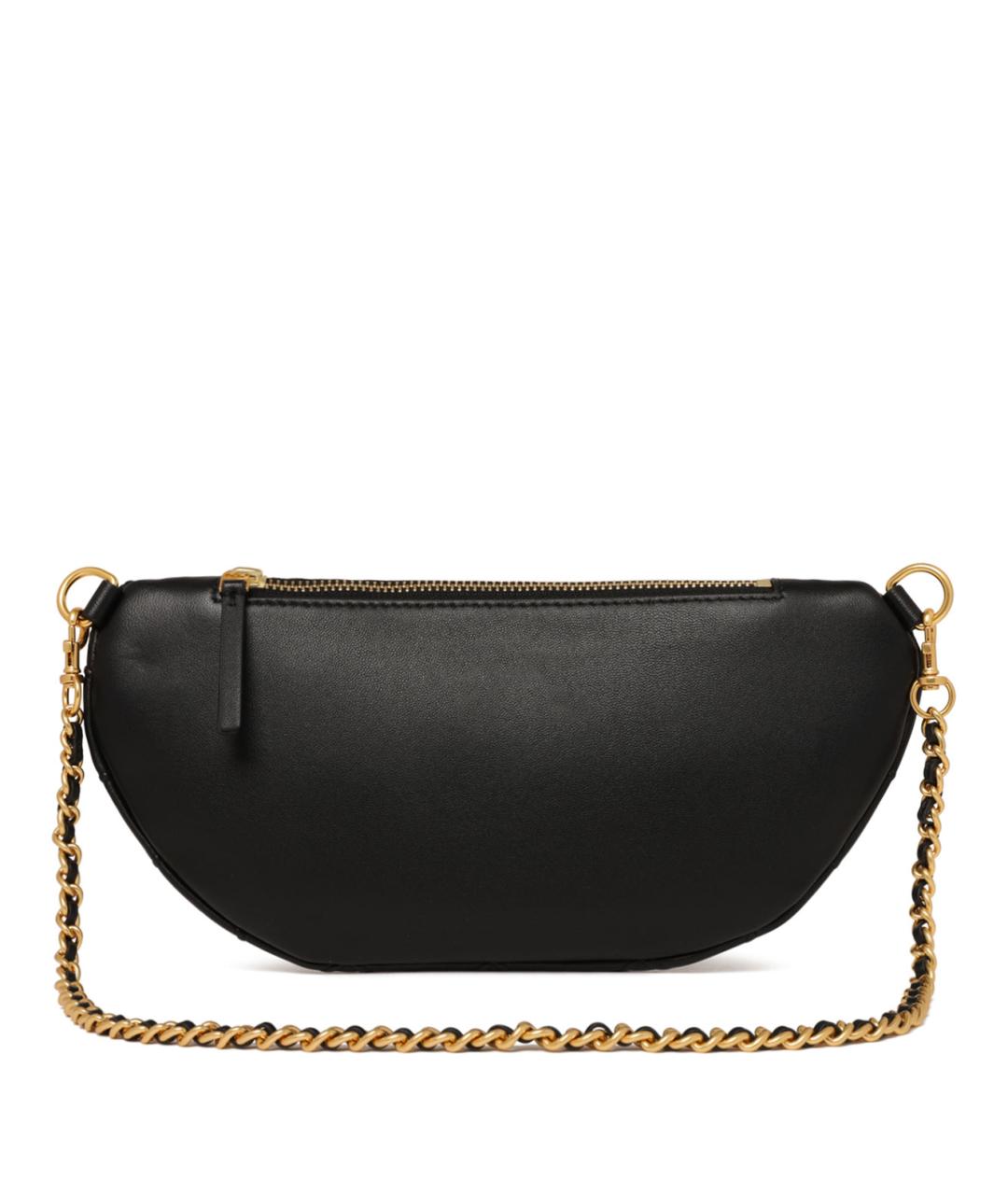 TORY BURCH Черная кожаная сумка через плечо, фото 2