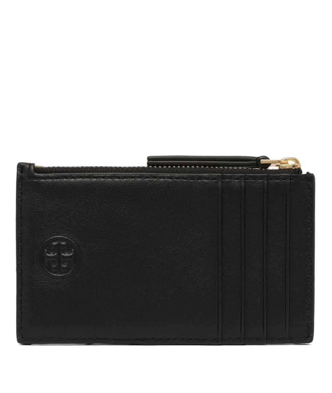 TORY BURCH Черный кожаный кошелек, фото 2