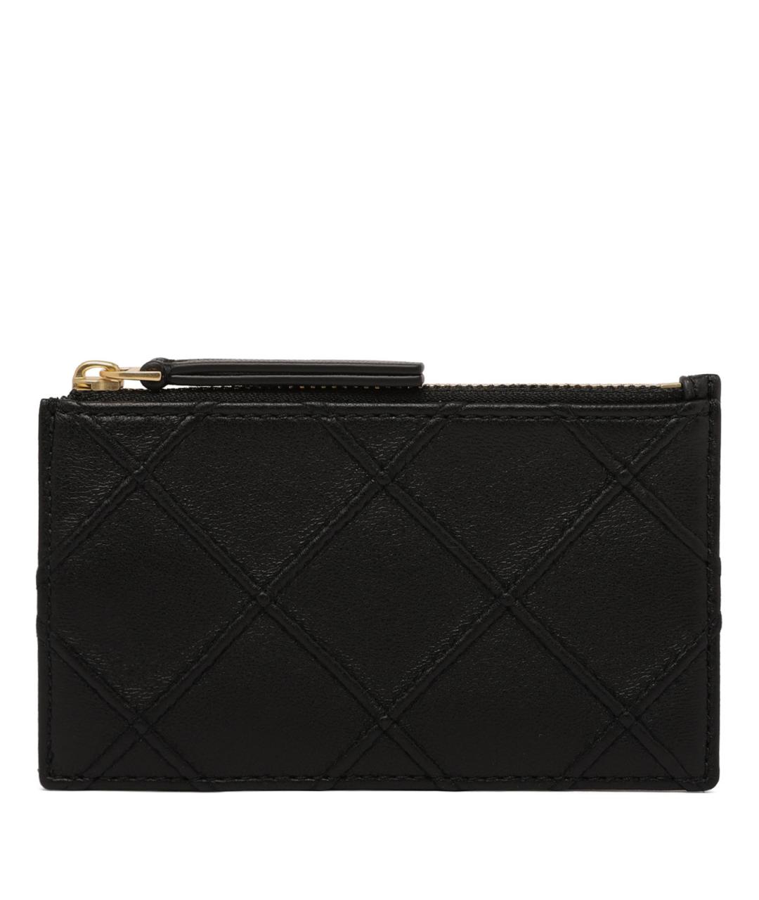 TORY BURCH Черный кожаный кошелек, фото 1