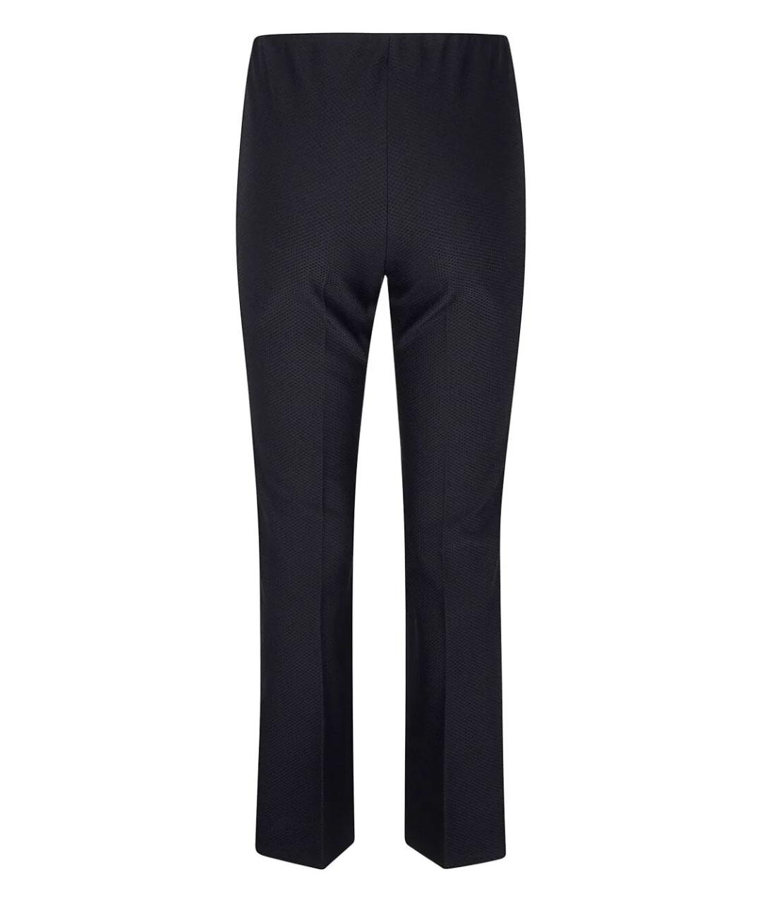 SEVENTY Черные полиамидовые прямые брюки, фото 2