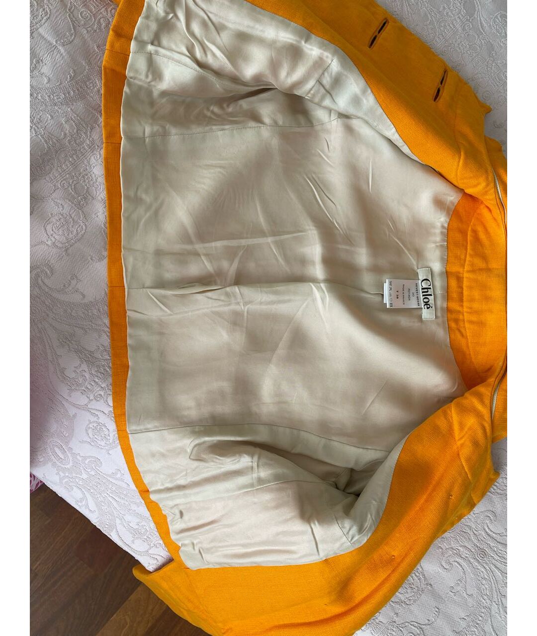 CHLOE Оранжевый льняной жакет/пиджак, фото 6