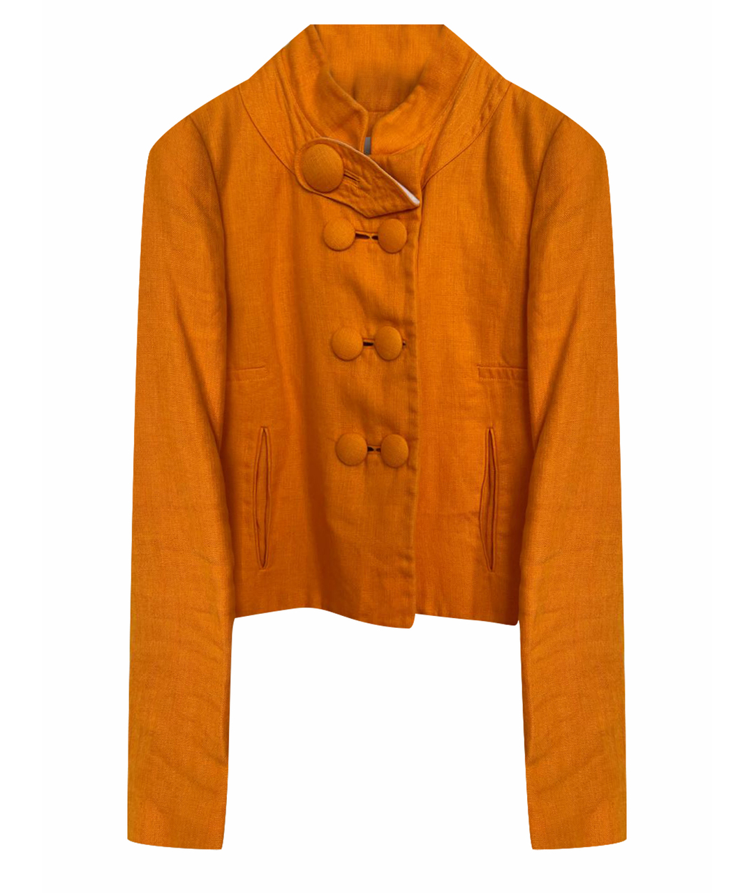 CHLOE Оранжевый льняной жакет/пиджак, фото 1