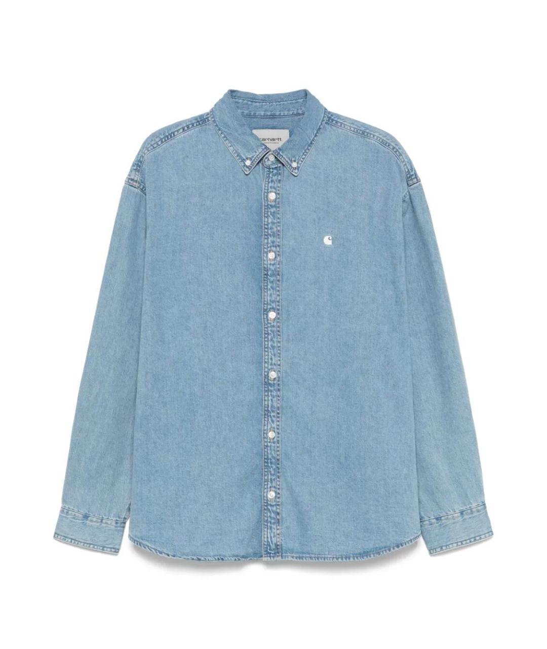 CARHARTT WIP Голубая хлопковая кэжуал рубашка, фото 1