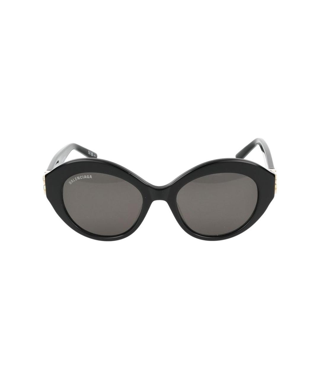 BALENCIAGA Черные пластиковые солнцезащитные очки, фото 2