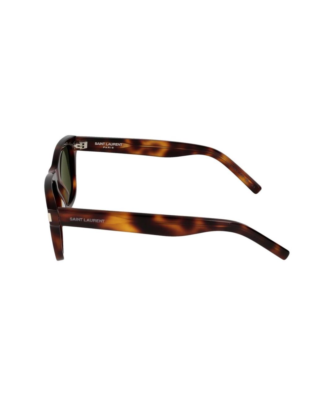 SAINT LAURENT Коричневые солнцезащитные очки, фото 5