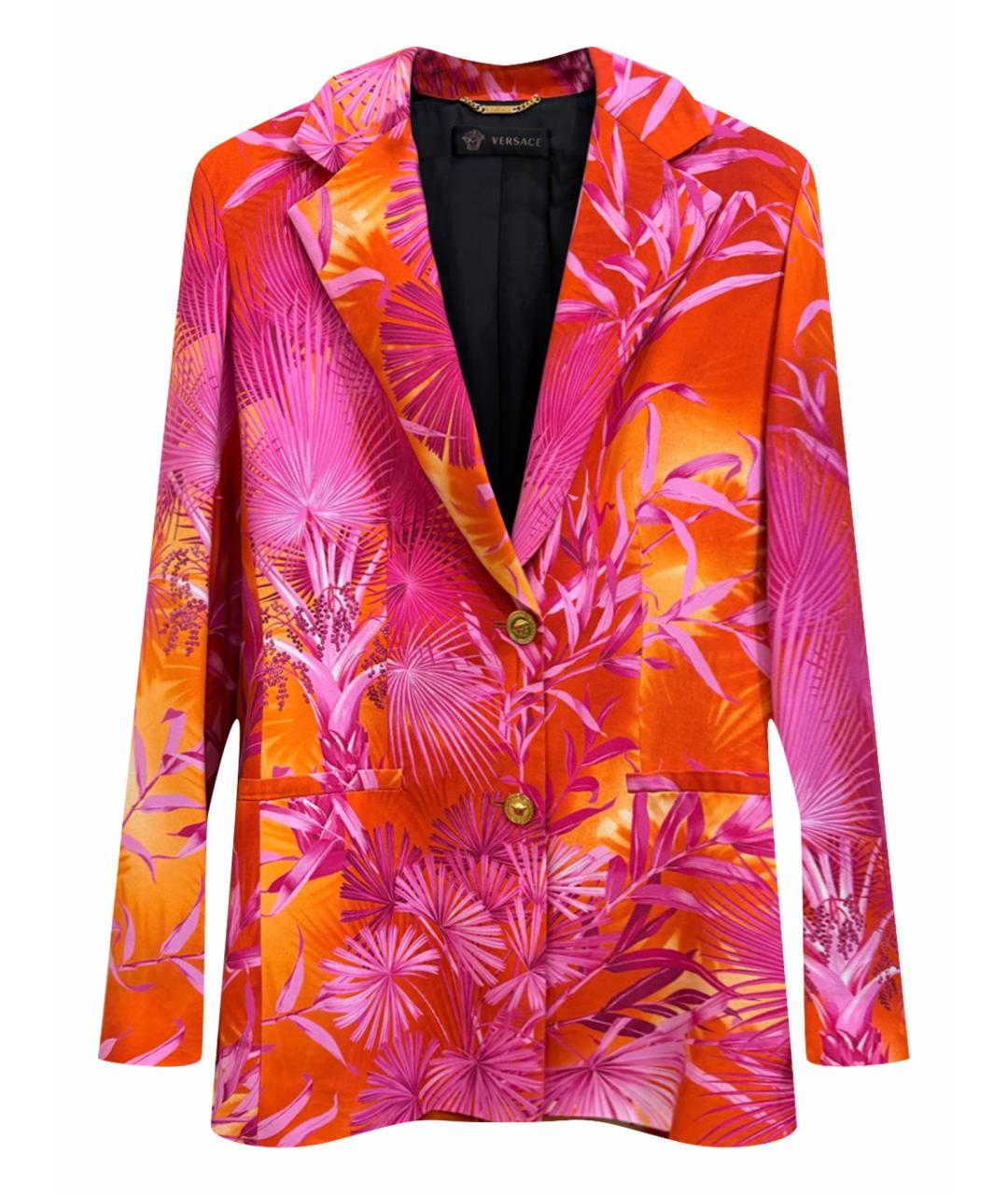 VERSACE Мульти синтетический жакет/пиджак, фото 1