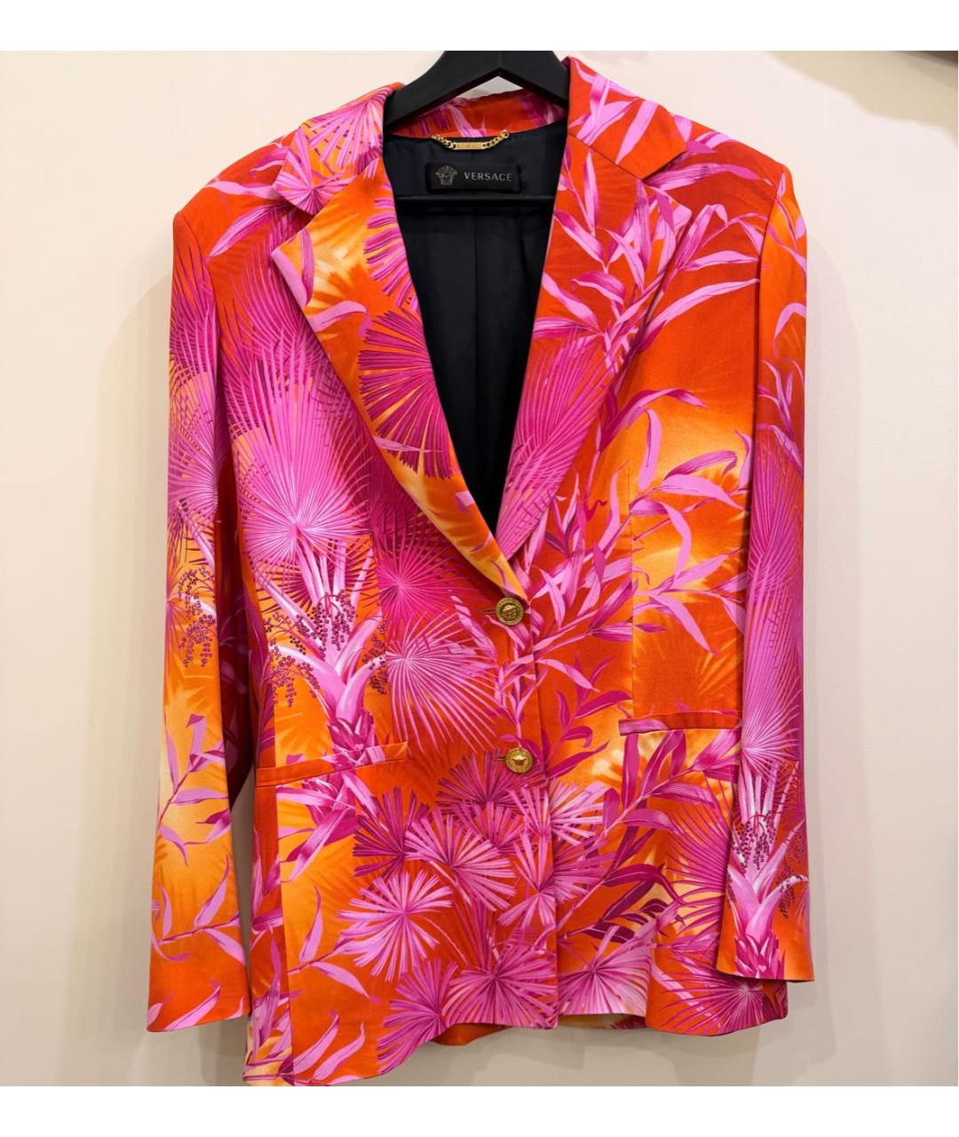 VERSACE Мульти синтетический жакет/пиджак, фото 5