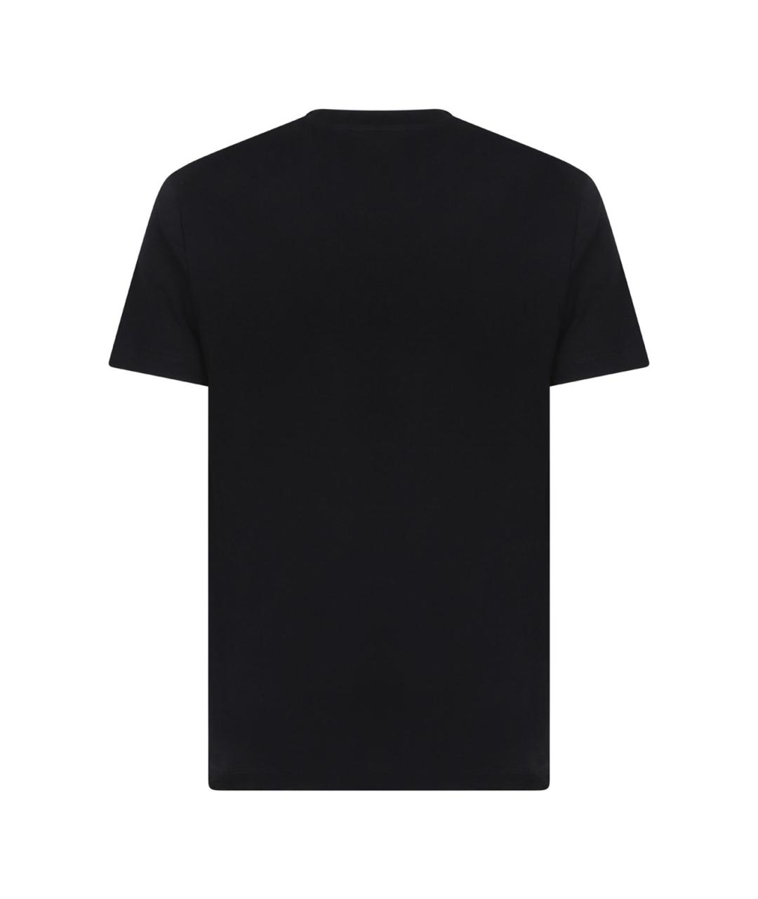 VERSACE Черная хлопковая футболка, фото 2