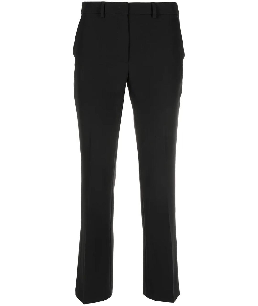 SEVENTY Черные полиэстеровые прямые брюки, фото 1