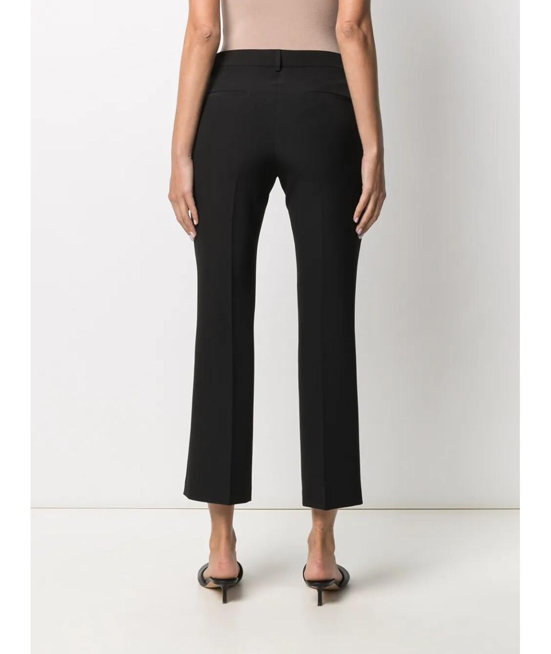 SEVENTY Черные полиэстеровые прямые брюки, фото 3