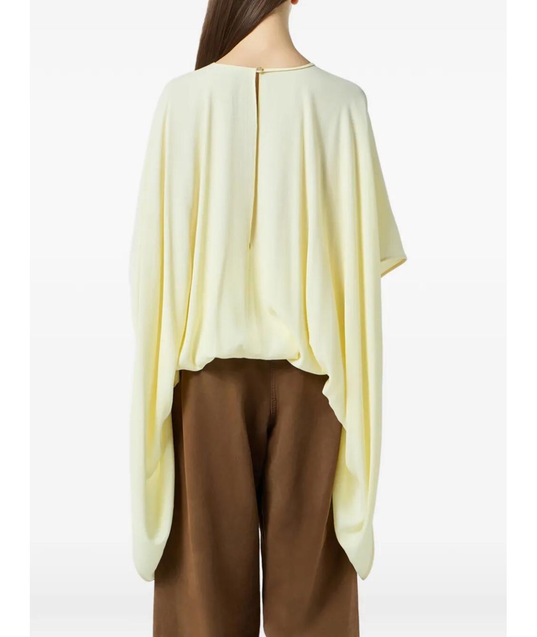 BLUMARINE Желтая вискозная блузы, фото 2