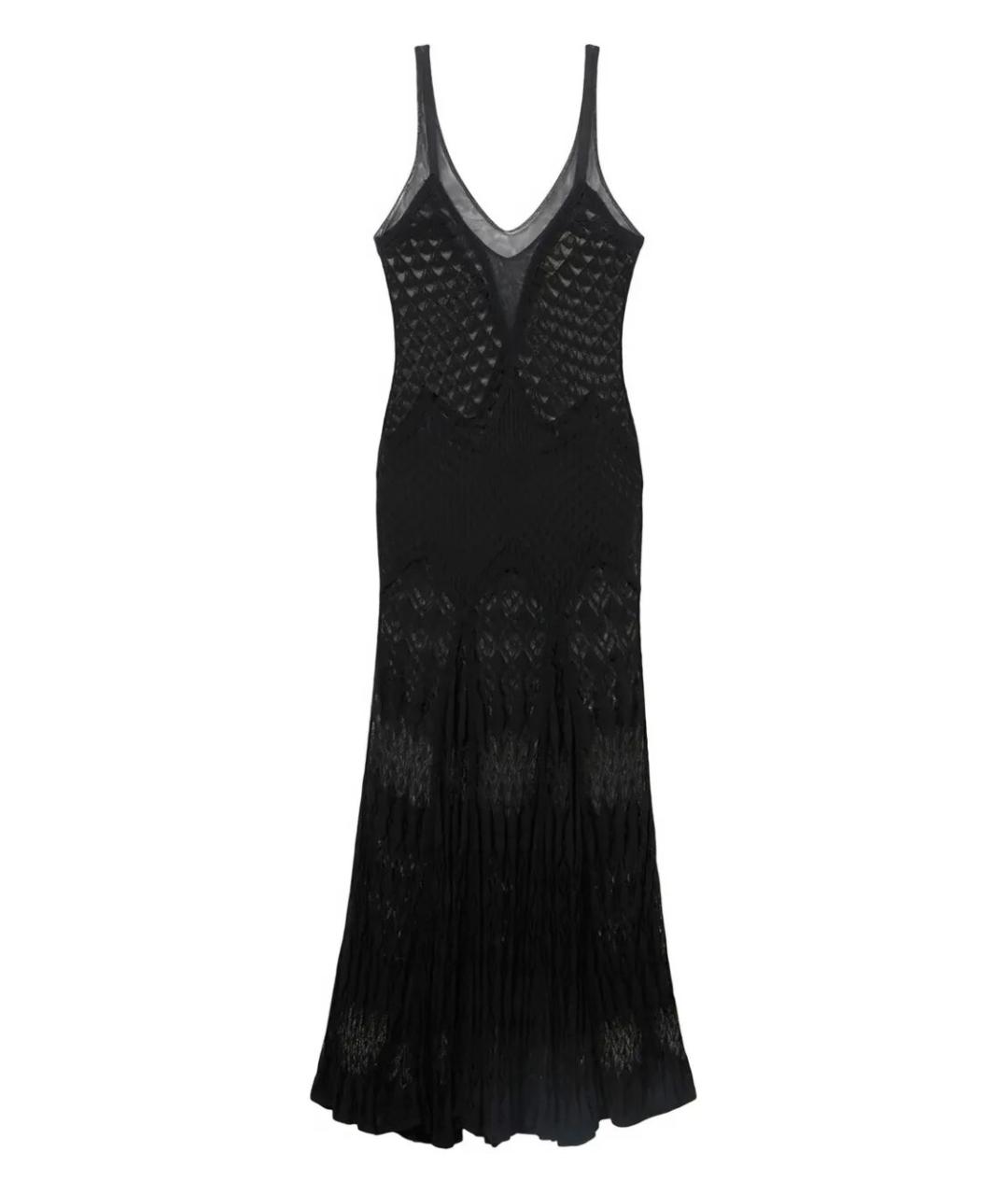 BLUMARINE Черное хлопковое повседневное платье, фото 1