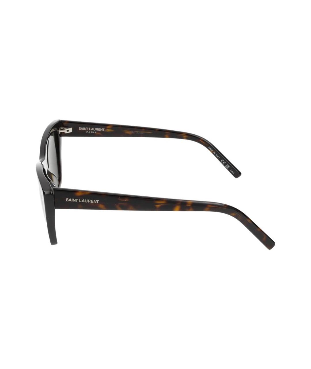 SAINT LAURENT Коричневые солнцезащитные очки, фото 5