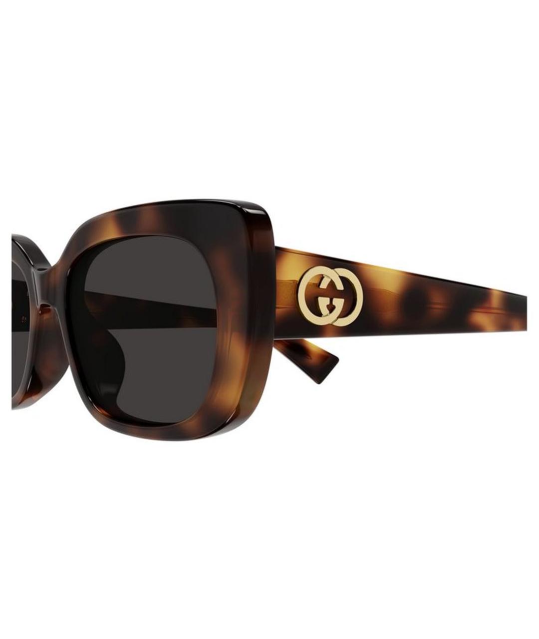 GUCCI Коричневые солнцезащитные очки, фото 5