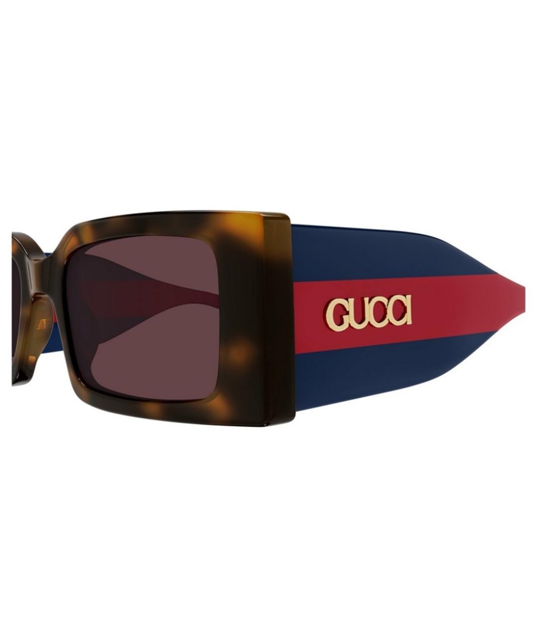 GUCCI Коричневые солнцезащитные очки, фото 3