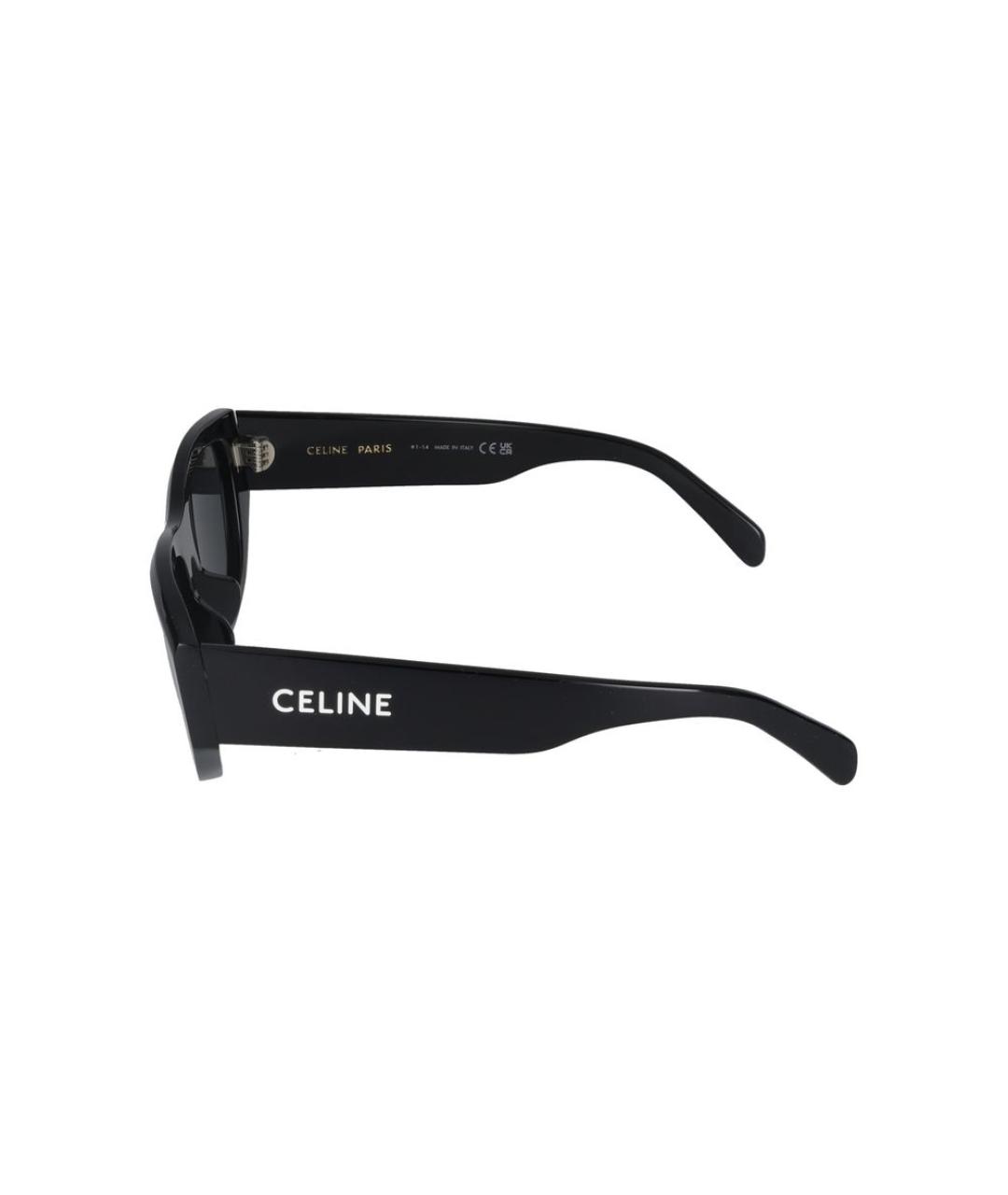 CELINE Черные пластиковые солнцезащитные очки, фото 3