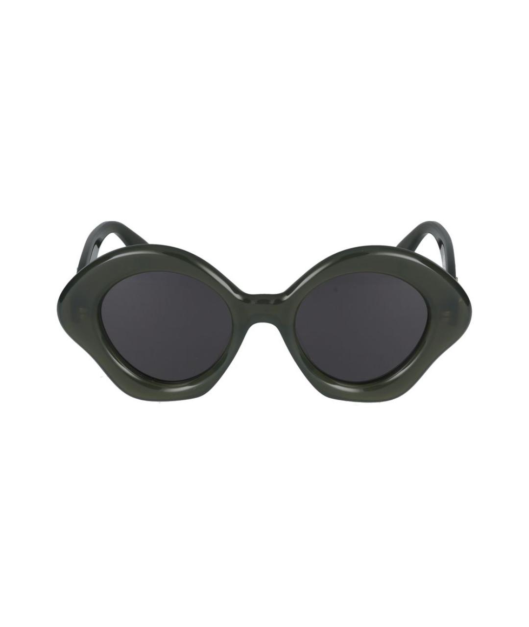 LOEWE Зеленые пластиковые солнцезащитные очки, фото 2