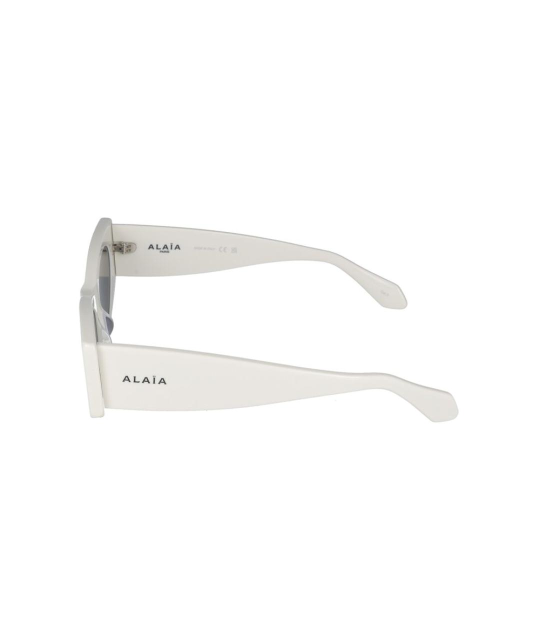 ALAIA Белые пластиковые солнцезащитные очки, фото 3