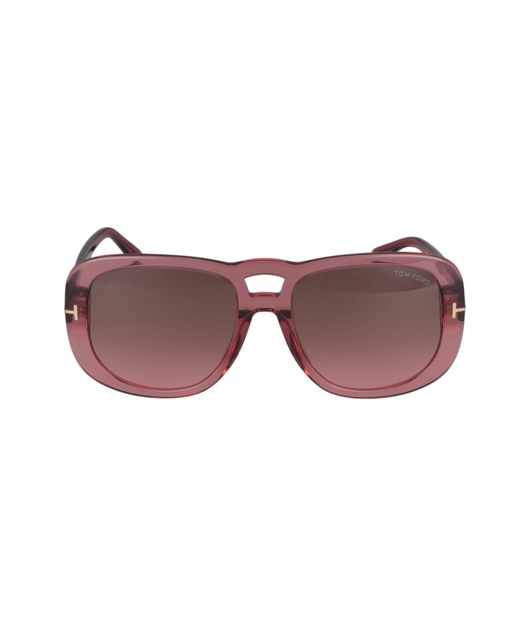 TOM FORD Розовые пластиковые солнцезащитные очки, фото 2
