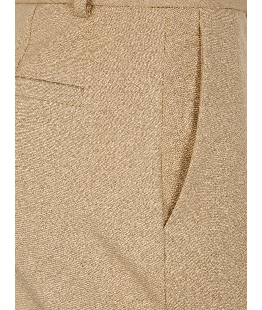 JOSEPH Бежевые вискозные прямые брюки, фото 3