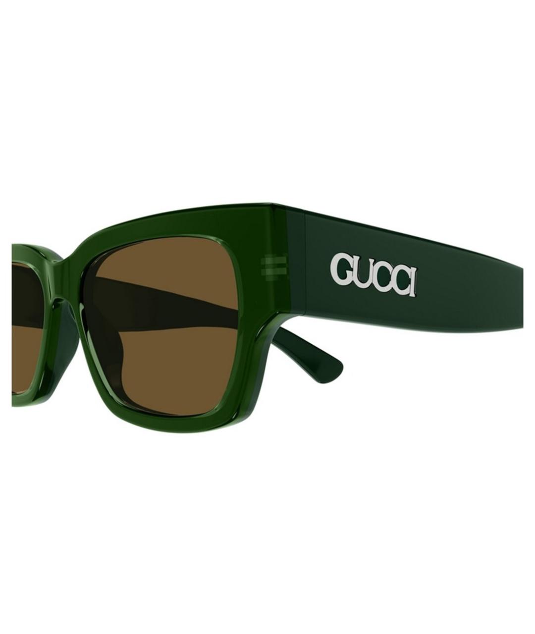 GUCCI Зеленые солнцезащитные очки, фото 3
