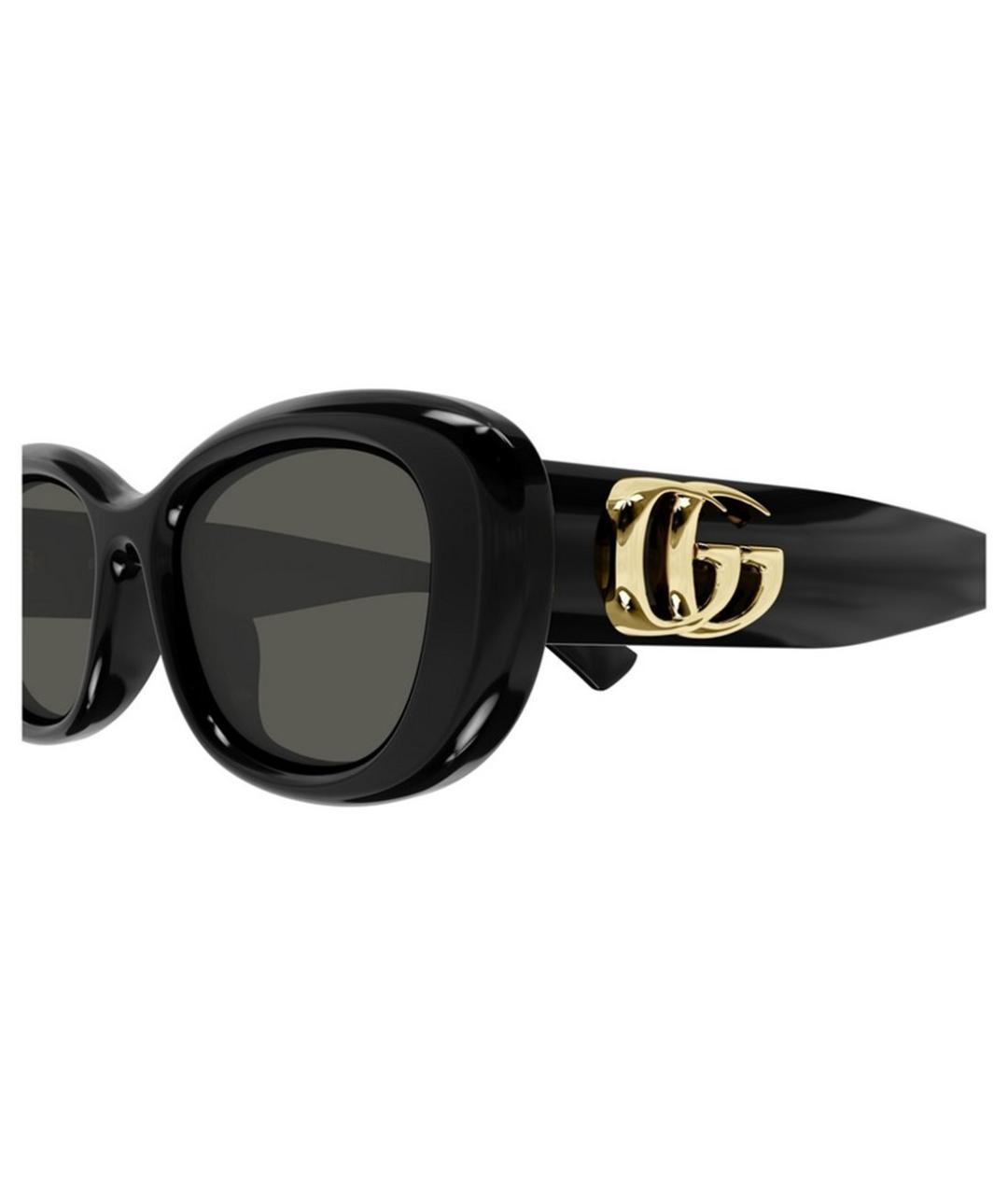 GUCCI Черные пластиковые солнцезащитные очки, фото 3