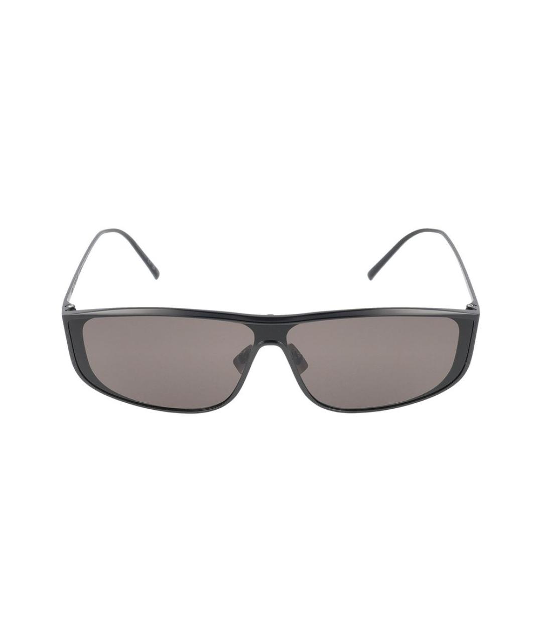 SAINT LAURENT Черные металлические солнцезащитные очки, фото 2