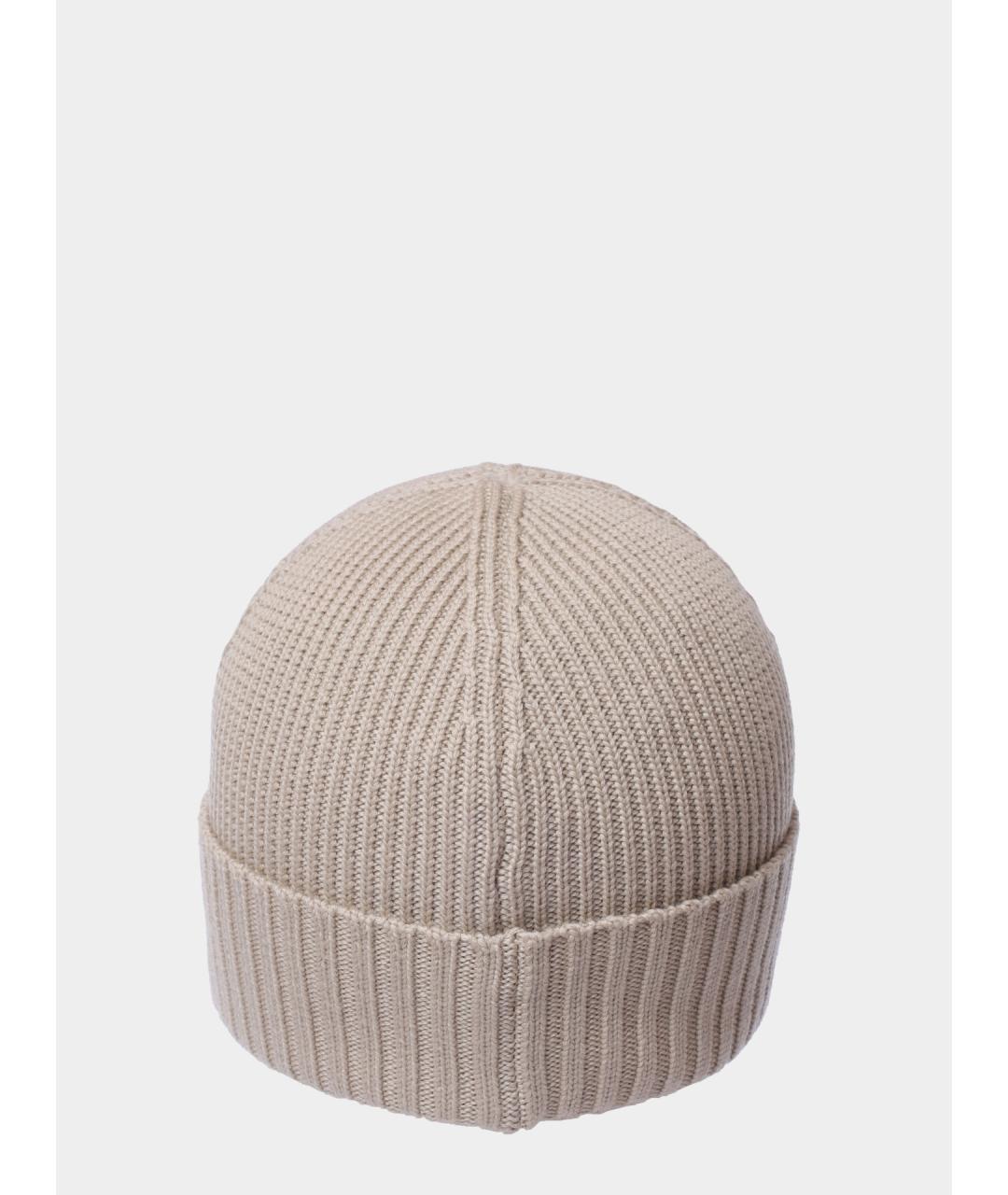 HUGO BOSS Бежевая шерстяная шапка, фото 5