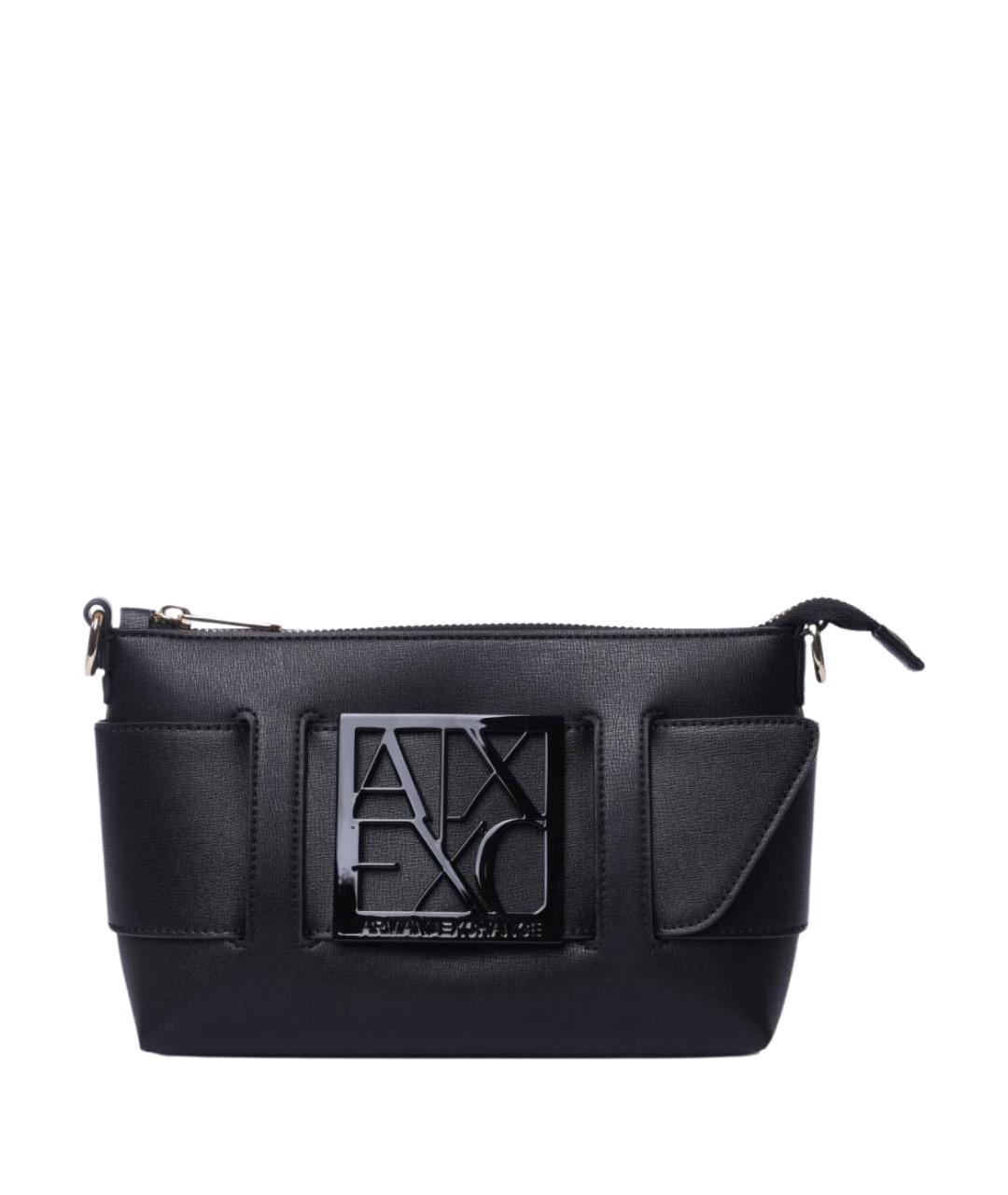 ARMANI EXCHANGE Черная сумка через плечо из искусственной кожи, фото 1