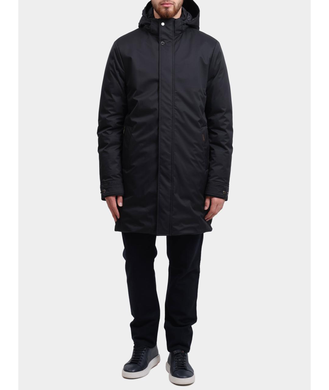 MOORER Черная полиамидовая куртка, фото 2