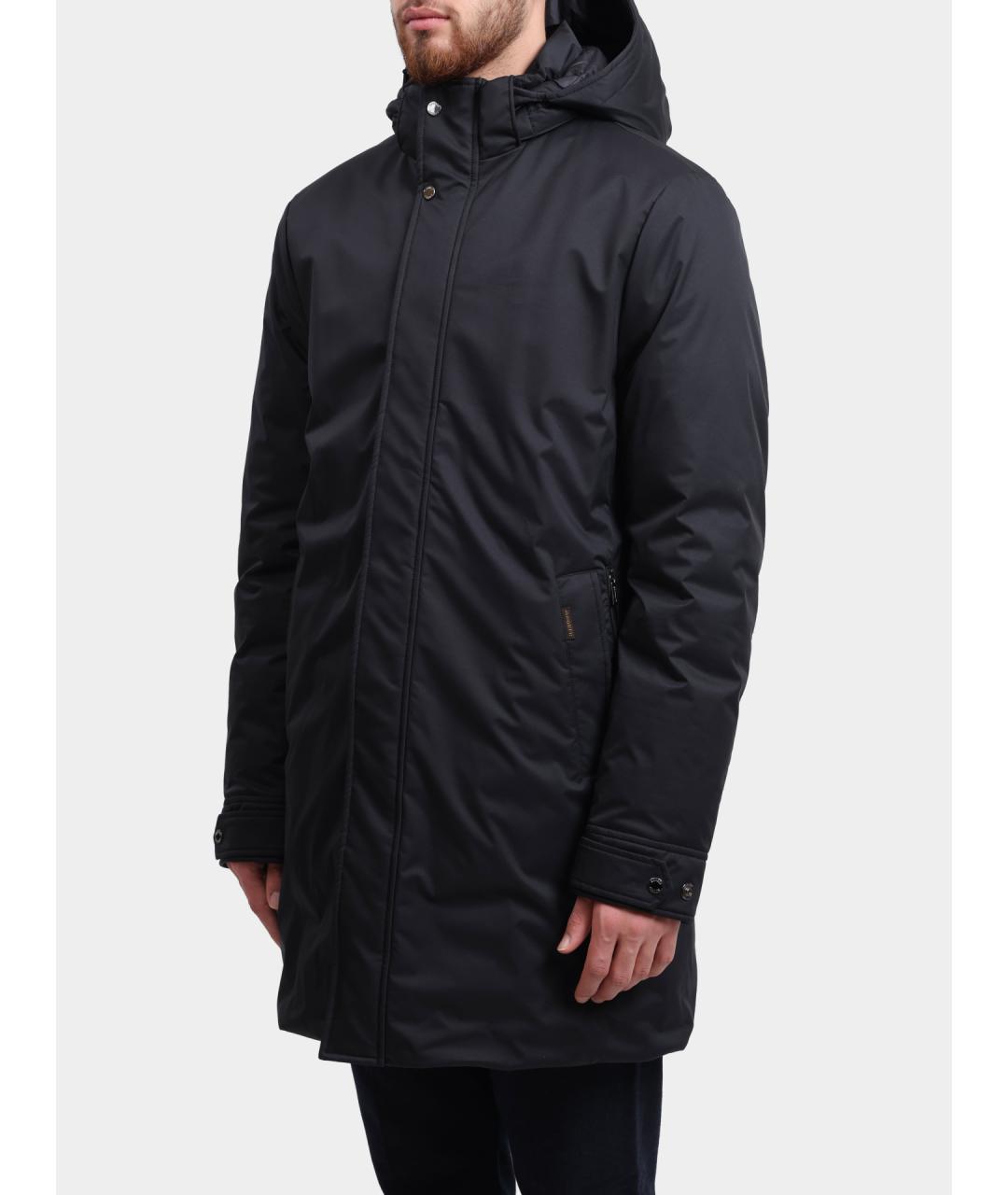 MOORER Черная полиамидовая куртка, фото 3